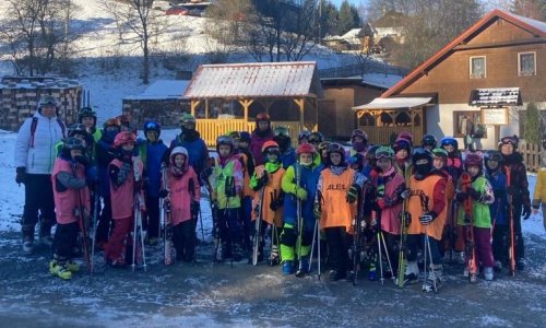 Zimní pobyt 1. stupně v Karolince se opravdu povedl