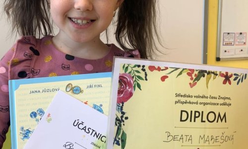 Šikovná recitátorka Beatka Marešová