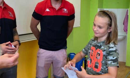 Znojemští Orli předávali vysvědčení