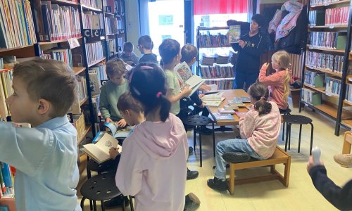 1. A a 1. C poprvé v knihovně