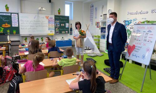 Gratulace paní učitelce Přibylové