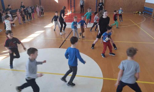 Cvičení s předškoláky z MŠ Pražská