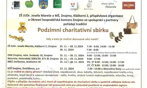 Pojďme společně udělat dobrou věc a přispějme na charitu